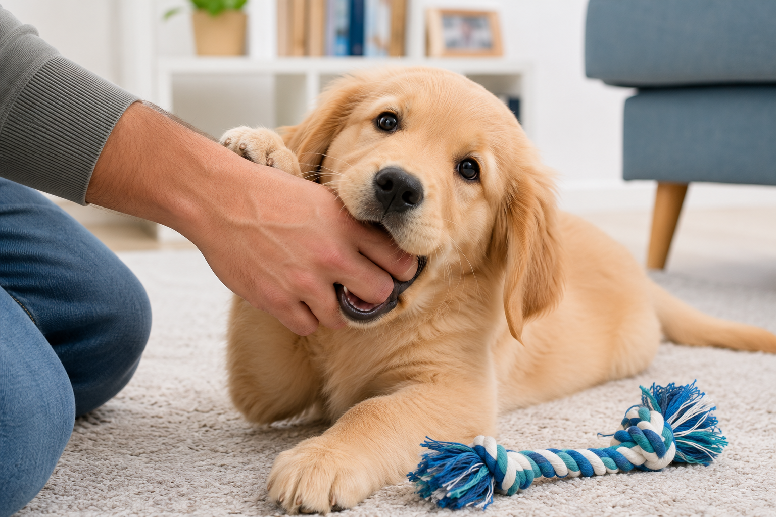 How to Stop a Puppy From Biting