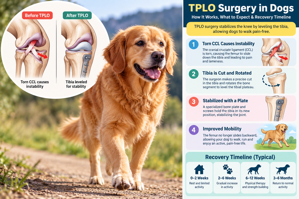 TPLO Surgery in Dogs: What to Expect, Recovery & Full Cost Guide TPLO Surgery in Dogs