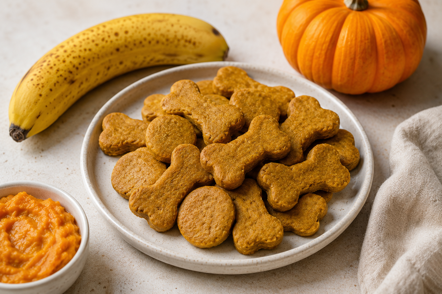 Pumpkin Banana Dog Treats