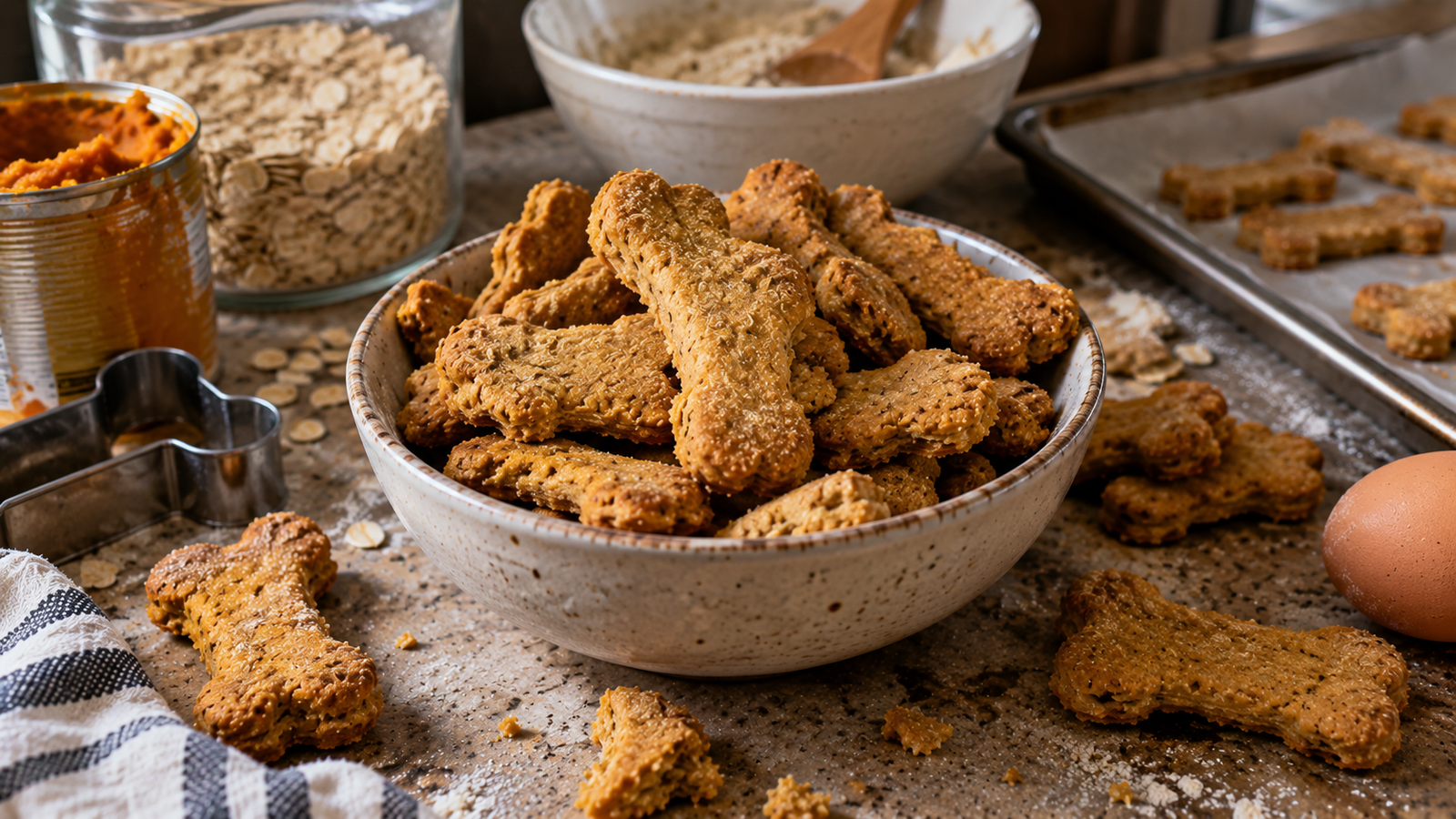 Homemade Pumpkin Biscuits for Dogs