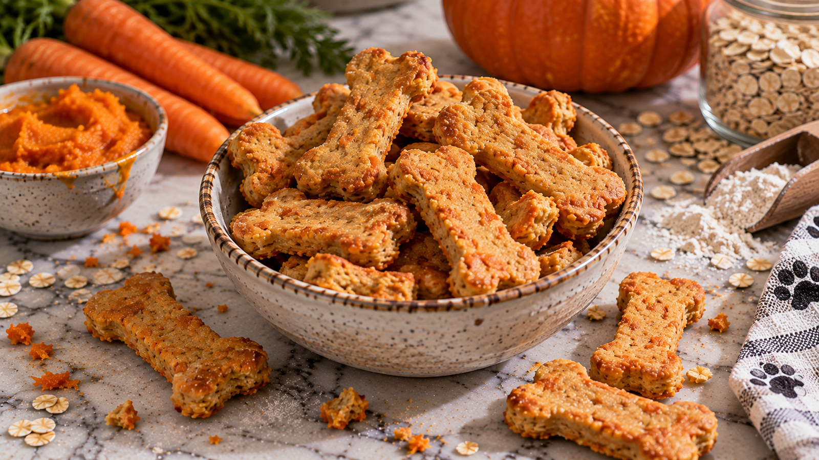 Homemade Pumpkin Carrot Dog Chews