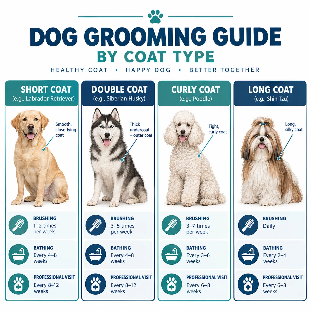 How Often Should You Groom a Dog? How Often Should Dogs Be Groomed by Breed Size