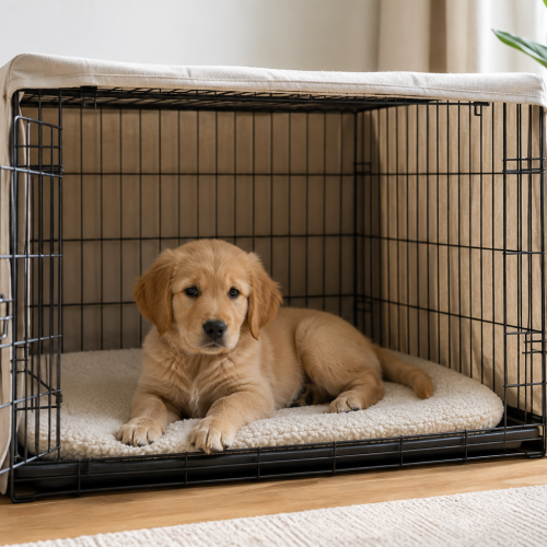 Can You Cover a Puppy Crate?
