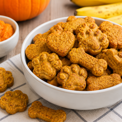 Pumpkin Banana Dog Treats