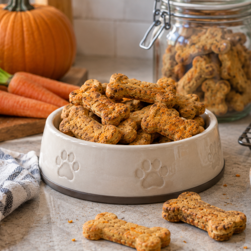 Pumpkin and Carrot Dog Cookies