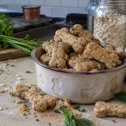 Mint and Parsley Fresh Breath Biscuits