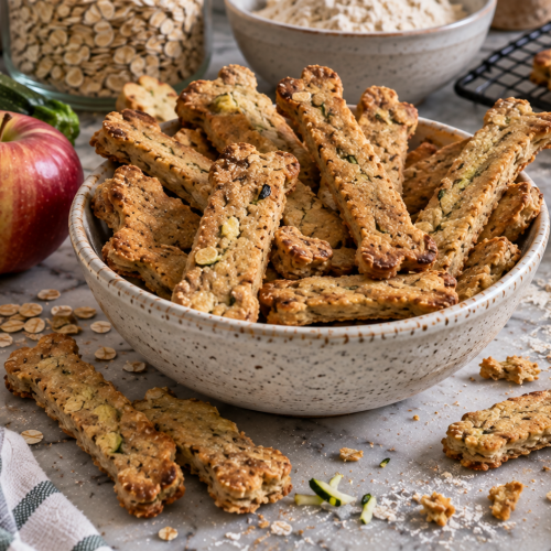 Apple and Zucchini Chew Sticks