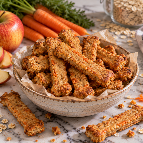 Apple and Carrot Chew Sticks