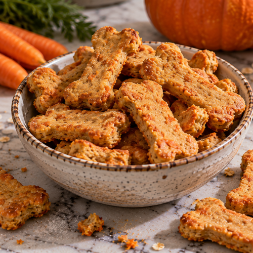 Homemade Pumpkin Carrot Dog Chews